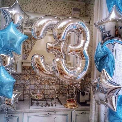 Композиция шаров с цифрой №065 Композиция шаров с цифрой №065