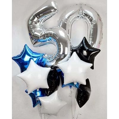 Композиция шаров с цифрой №090 Композиция шаров с цифрой №090