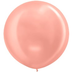 Большой шар Розовое золото металлик 80 см