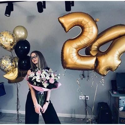 Композиция шаров с цифрой №096 Композиция шаров с цифрой №096