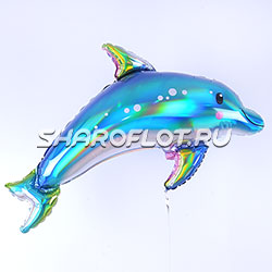 Шар Дельфин переливы 65см