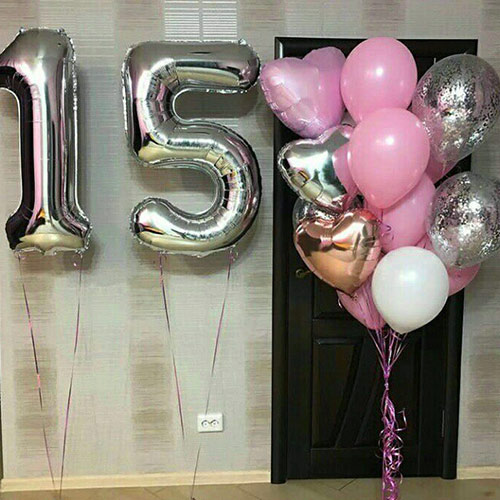 Композиция шаров с цифрой №030 Композиция шаров с цифрой №030