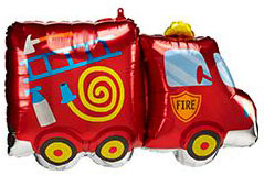 Шар Пожарная Машина 70см