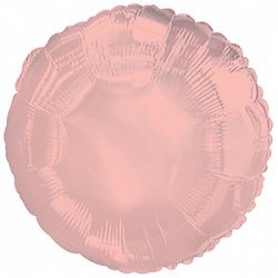 Шар Круг Розовое золото 40см