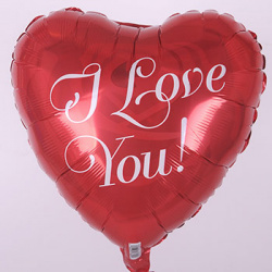 Сердце I Love You курсив 40см