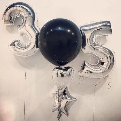 Композиция шаров с цифрой №067 Композиция шаров с цифрой №067