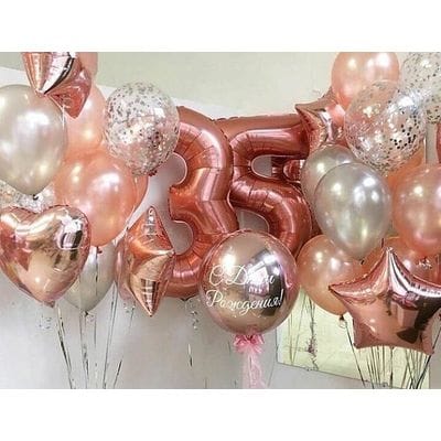 Композиция шаров с цифрой №121 Композиция шаров с цифрой №121