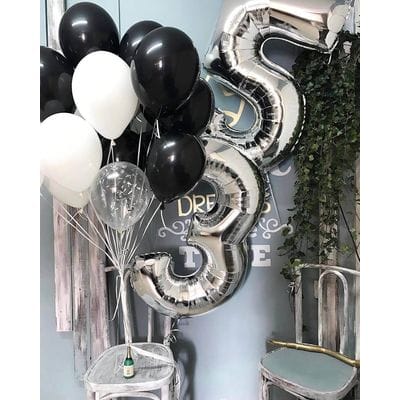 Композиция шаров с цифрой №087 Композиция шаров с цифрой №087