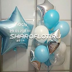 Композиция со звездой на рождение малыша