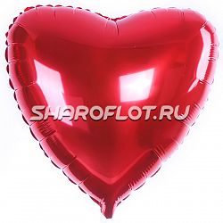 Шар Сердце Красное 40см