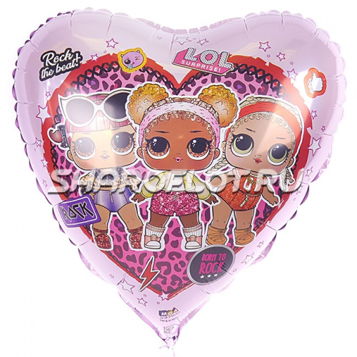 Шар Лол сердце 40см