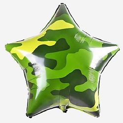 Шар Звезда Милитари 45 см