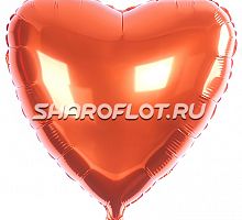 Шар Сердце Оранжевое 40см