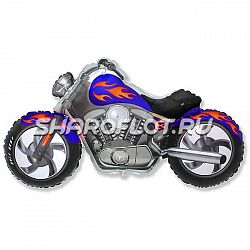 Шар Мотоцикл Чоппер синий 105см