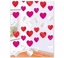 Гирлянда Вертикальная Сердца 2,1м 6шт