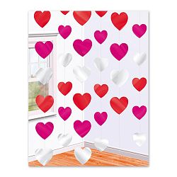 Гирлянда Вертикальная Сердца 2,1м 6шт