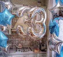 Композиция шаров с цифрой №065