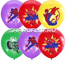 Шары Человек Паук Ассорти, 30см