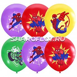Шары Человек Паук Ассорти, 30см