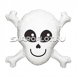 Шар Череп с костями 75см