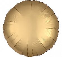 Шар Круг Золото сатин 40см