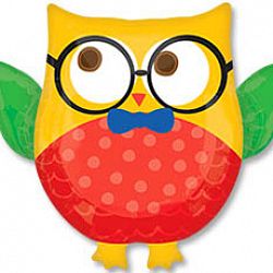 Шар Сова в очках 70см