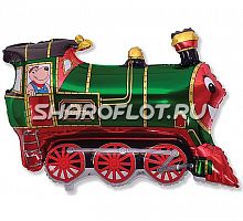 Паровоз Зеленый 75см