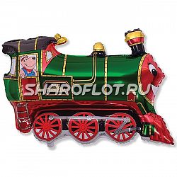 Паровоз Зеленый 75см