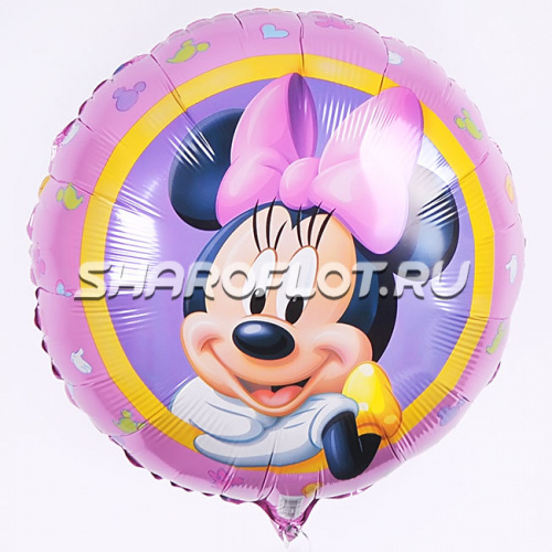 Шар круг Мини Маус 40см