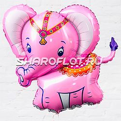 Шар Слон Розовый 80см