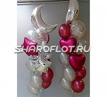 Фонтан из шаров "Месяц"