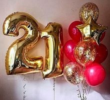 Композиция шаров с цифрой №078