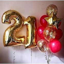 Композиция шаров с цифрой №078