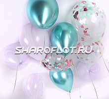 Шарики Тиффани Розовые Агаты 30см