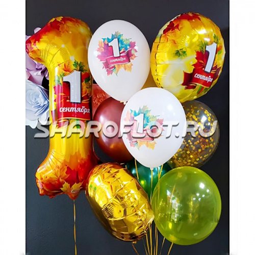 Букет шаров на 1 сентября Красота