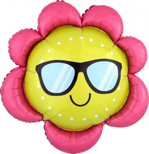 Шар ЦВеточек в Очках 75см Шар ЦВеточек в Очках 75см