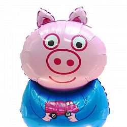 Шар Свинка Мальчик 65см