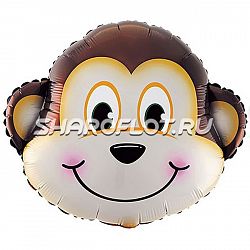 Шар Обезьяна голова 70см