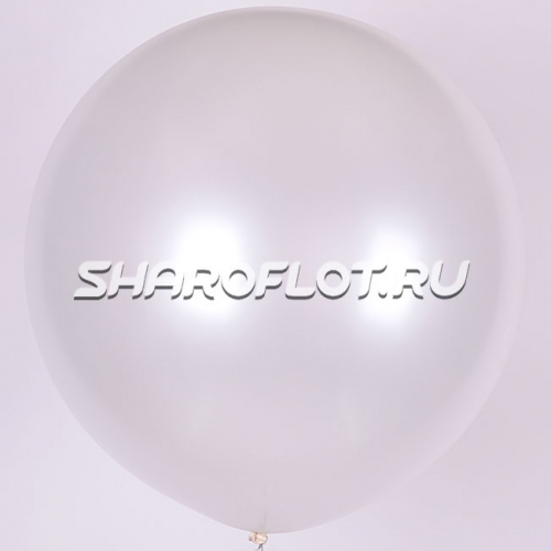 Большой шар Белый металлик 80 см