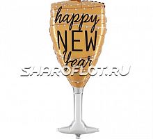 Шар Бокал Happy Ney Year 80см