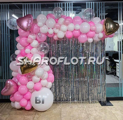 Фотозона Розовая любовь