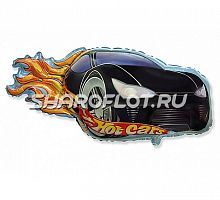 Шар Машина Гоночная (черная) 75см