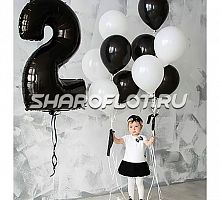 Композиция шаров с цифрой №032