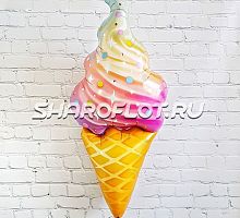 Шар Мороженное радуга 95см