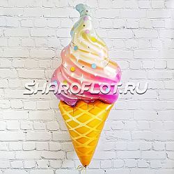 Шар Мороженное радуга 95см