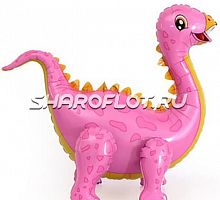 Ходячий шар Стегозавр (розовый)