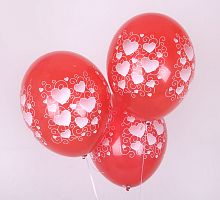 Шары с Плетеными Сердцами 30см