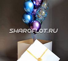 Коробка с шарами Хром