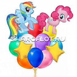 Букет Яркие звездные Пони