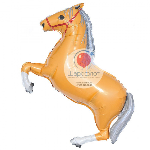 Шар Лошадь (оранжевая) 80см Шар Лошадь (оранжевая) 80см